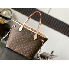 Louis Vuitton M40995 Presbyopia Apricot nakupovalna torba Neverfull MM Monogram Handbag