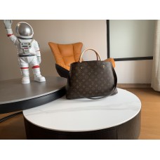 Louis Vuitton M41056 MONTAIGNe mittelgroße Monogramm-Leinentasche