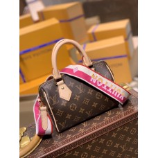 Louis Vuitton M41114 rózsaszín vörös Lv2021 őszi-téli új Speed