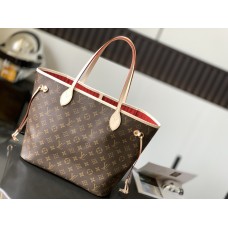 Louis Vuitton todo em aço M41177 presbiópico vermelho Neverfull MM