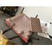 Louis Vuitton M41358 Sacolas xadrez Neverfull MM Damier Ebene