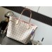 Louis Vuitton [all steel hardware M41605 white grid powder] Neve