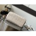 Louis Vuitton [all steel hardware M41605 white grid powder] Neve