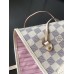 Louis Vuitton [all steel hardware M41605 white grid powder] Neve