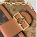 LOUIS VUITTON Женская сумка на плечо M44391 Коричневая, средняя DAUPHINE MM