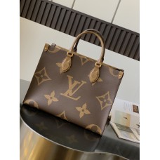 Louis Vuitton M45321 Alça de ombro de couro Onthego Bolsa média