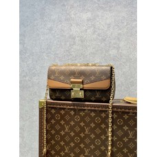 Bolso de cadena Louis Vuitton M46127 Marceau marrón: pequeño y exquisito