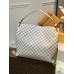 Louis Vuitton N42233 large white grid pink shopping bag: stylish