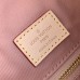 Louis Vuitton N42233 большая розовая сумка для покупок в белой сетке: стильно