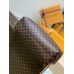 Louis Vuitton N44045 bolso grande de diseño rojo con rejilla café en lona Damier Graceful MM