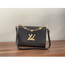 Tas Louis Vuitton M20834 Twist MM dalam Kulit Epi dengan Pesona Enamel