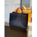 Louis Vuitton M44925 Bolsa grande Onthego cinza elefante em relevo