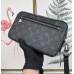 Louis Vuitton Clutch Kasai de lona con monograma recubierto de grafito Damier M42838