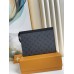 Louis Vuitton POCHETTE VOYAGE Gray Flower Clutch - M69535