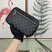 Louis Vuitton Damier Graphite beschichtete Canvas Kasai N41664 Clutch