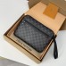 Louis Utility Rugalmas kuplung Damier Graphite N60324 Piros