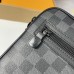 Louis Utility Supple Clutch Damier Graphite N60324 Rdeča