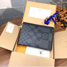 Louis Vuitton N60444 Damier Graphite 3D platnena sklopka