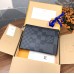 Louis Vuitton N60444 Damier Graphite 3D Canvas Clutch