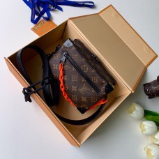 Louis Vuitton MINI SOFT TRUNK táska - klasszikus fekete és amp; Fehér Monog M44480