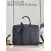 Louis Vuitton Voyage Small Briefcase M46457 Black Flower Porte-Documents Voyage PM Monogram Eclipse - Men