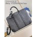 حقيبة Louis Vuitton Voyage الصغيرة N40445، قماش أسود شبكي، Porte-Documents Voyage PM Damier Graphite - للرجال