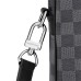 حقيبة Louis Vuitton Voyage الصغيرة N40445، قماش أسود شبكي، Porte-Documents Voyage PM Damier Graphite - للرجال