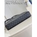 حقيبة Louis Vuitton Voyage الصغيرة N40445، قماش أسود شبكي، Porte-Documents Voyage PM Damier Graphite - للرجال