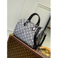 Louis Vuitton M21464 Fashion Speedy Bandouliere 25 táska szürke monogram farmer