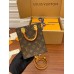 Louis Vuitton M81295 Bolso Petit Sac Plat de edición mejorada premium Lona con monograma