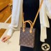 Louis Vuitton M81295 Bolso Petit Sac Plat de edición mejorada premium Lona con monograma