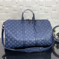 Louis Vuitton M45731 Keepall Bandoulière 50 Tasche Monogram Shadow Leder