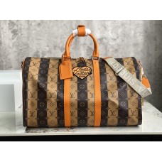 Louis Vuitton M45967 Желтая полоска Nigo Keepall Bandouliere 50