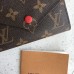 Louis Vuitton M41938 carteira de couro Victorine Wallet Monogram Mulheres