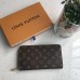 Louis Vuitton M60002 Leather Card Holder Zippy Organizer Wallet