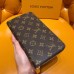 Louis Vuitton M60002 Porta-cartões de couro Carteira Zippy Organizadora