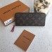 Louis Vuitton M60742 Tempat Kartu Koin Kulit Dompet Clémence Kanvas Monogram