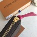 Louis Vuitton M60742 Tempat Kartu Koin Kulit Dompet Clémence Kanvas Monogram