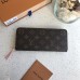 Louis Vuitton M60742 Tarjetero de cuero para monedas Clémence Wallet Monogram Canvas