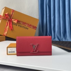 Кожаный кошелек Louis Vuitton M61471 Taurillon Capucines