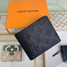 Louis Vuitton M62901 Monogram Shadow Calfskin Refreshing Multiple Wallet