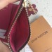 Louis Vuitton M64203 24K vijf geld geld monogram canvas Victorine portemonnee met bloem charme roze