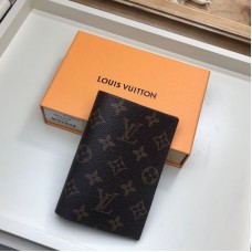 Louis Vuitton M64502 Fashion Pemegang Paspor Sampul Paspor Monogram Kanvas Wanita Perjalanan