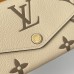 Louis Vuitton M80496 Dua Warna Monogram Empreinte Zip Di Sekitar Dinding Dompet Sarah Bicolor Monogram Empreinte Kulit