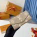 Louis Vuitton M80496 Двухцветный кожаный кошелек Empreinte с монограммой на молнии вокруг стены, двухцветный кошелек Monogram Empreinte