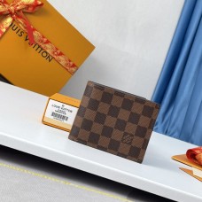 Louis Vuitton N60053 Dompet Cek Amerigo Brown DOMPET AMERIGO Kanvas Grafit Damier