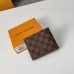 Louis Vuitton N60053 Amerigo Коричневый кошелек в клетку КОШЕЛЕК AMERIGO Графитовая канва Damier