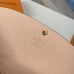 Foto real de Louis Vuitton N60214 fivela dourada marrom pó walle Carteira Emilie Damier Ebene Canvas