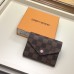 Louis Vuitton N61700 Кошелек для монет из холста с монограммой Кошелек Victorine Канва Damier Ebene