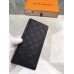 Louis Vuitton N63010 Кошелек из мягкой кожи - Кошелек Brazza Damier Infini Leathe